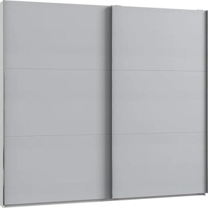 Schwebetürenschrank WIMEX Level by fresh to go Schränke Gr. B/H/T: 250 cm x 216 cm x 65 cm, 2 St., weiß (weiß, light grey) Schranksysteme und Schrankserien