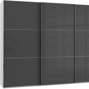 Schwebetürenschrank WIMEX Level by fresh to go Schränke Gr. B/H/T: 300 cm x 216 cm x 65 cm, 3 St., weiß (weiß, grauglas) Schranksysteme und Schrankserien