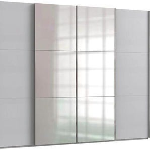 Schwebetürenschrank WIMEX Level by fresh to go Schränke Gr. B/H/T: 300 cm x 236 cm x 65 cm, 4 St., weiß (weiß, light grey) Schranksysteme und Schrankserien