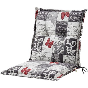 Schwienhorst Gartenmöbel-Auflage  Kiruna ¦ grau ¦ Maße (cm): B: 50 H: 9