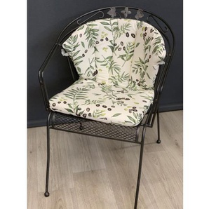 Schwienhorst Royal Garden Auflage Serie Elegance Des. Olive versch. Größen, 100% Baumwolle