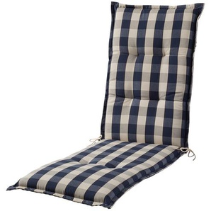 Schwienhorst Wende-Auflage Kent ¦ blau ¦ Maße (cm): B: 50 H: 8