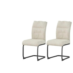 Schwingstuhl 2er-Set ¦ creme ¦ Maße (cm): B: 47 H: 94