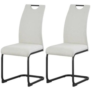 Schwingstuhl 2er-Set - creme - Materialmix - 43 cm - 98 cm | Möbel Kraft