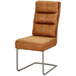 Schwingstuhl - braun - Materialmix - 43 cm - 99 cm - 62 cm | Möbel Kraft