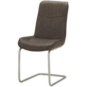 Schwingstuhl - braun - Materialmix - 48 cm - 94 cm - 63 cm | Möbel Kraft