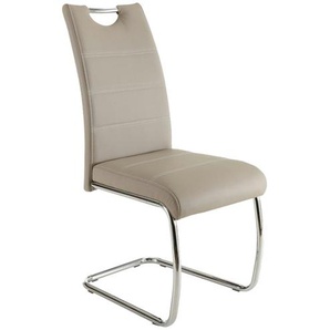 Kunstleder-Schwingstuhl  Flavio ¦ creme ¦ Maße (cm): B: 42 H: 98 T: 57.0