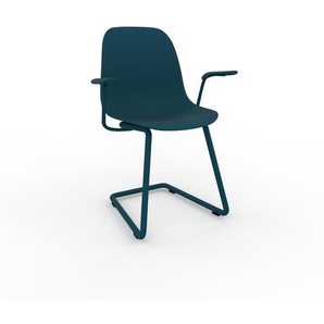 Schwingstuhl in Blaugrün 49 x 82 x 62 cm einzigartiges Design, konfigurierbar