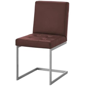 Schwingstuhl Leder - rot - Materialmix - 45 cm - 91 cm - cm 58,0 | Möbel Kraft