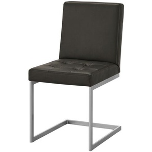 Schwingstuhl Leder Spider 2 ¦ braun ¦ Maße (cm): B: 45 H: 91 T: 58.0