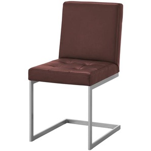 Schwingstuhl  Leder Spider 2 ¦ rot ¦ Maße (cm): B: 45 H: 91 T: 58.0