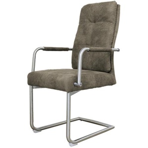 Schwingstuhl mit Griff - braun - Materialmix - 52 cm - 100 cm - 64 cm | Möbel Kraft
