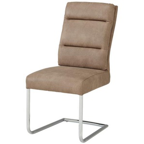 Schwingstuhl mit Griff - braun - Materialmix - 47 cm - 95 cm - 66 cm | Möbel Kraft