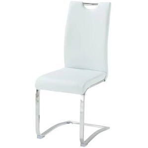 Schwingstuhl - weiß - Materialmix - 43 cm - 100 cm - cm 57,0 | Möbel Kraft