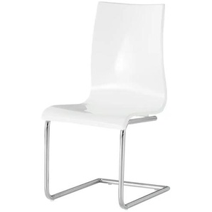 Schwingstuhl - weiß - Materialmix - 47 cm - 95,5 cm - cm 57,0 | Möbel Kraft