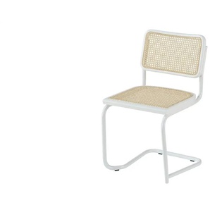 Schwingstuhl - weiß - Materialmix - 52 cm - 81 cm - cm 59,0 | Möbel Kraft