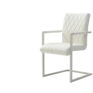 Schwingstuhl - weiß - Materialmix - 53 cm - 91 cm - cm 62,0 | Möbel Kraft