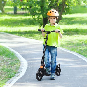 Scooter Roller klappbar Zusammenklappbarer Trittroller Tretroller ABEC7-Lager 3 Höhen verstellbar Sport Kickscooter Kickroller Schwarz