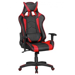 SCORE - Gaming Chair aus Kunstleder in Schwarz/Rot