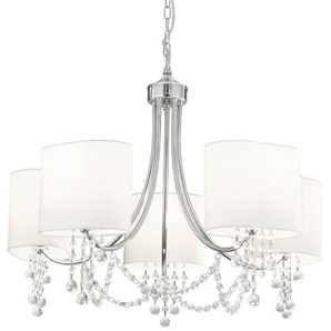 Searchlight Kronleuchter Hängeleuchte Nina, 5-flammig, ohne Leuchtmittel, Elegante Optik