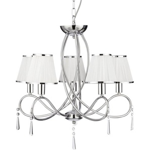 Searchlight Kronleuchter Hängeleuchte Simplicity, 5-flammig, ohne Leuchtmittel, Elegante Optik