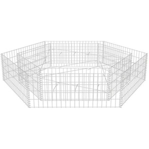 Sechseckiges Gabionen-Hochbeet 200x173x40 cm Vidaxl
