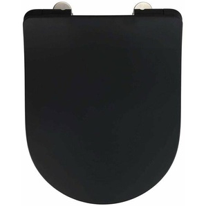 Wenko - Sedilo WC-Sitz aus Duroplast, Farbe schwarz