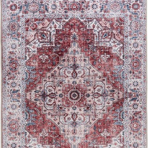 Sehrazat Teppich Vintage 3540, rechteckig, Höhe: 4 mm, Kurzflor, waschbar, Chenille mit Baumwolle, Wohnzimmer