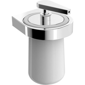 Seifenspender Bernstein SDESS Keramik mit Wandhalterung Serie ES Chrom