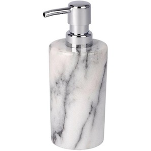 Seifenspender Onyx aus Marmor, 230 ml, Grau, Marmor weiß - grau - Wenko