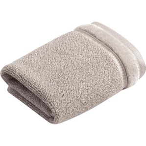 Seiftuch VOSSEN Pure Waschlappen Gr. B/L: 30 cm x 30 cm, grau (urban grey) Waschhandschuhe Waschlappen im Set, Baumwolle & VEGAN, mit eleganter Veloursbordüre