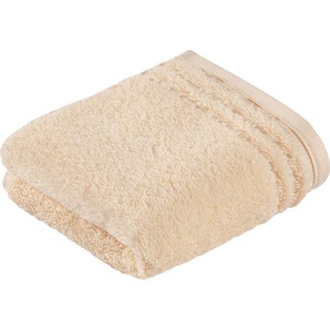 Seiftuch VOSSEN Vienna Style Supersoft Waschlappen Gr. B/L: 30 cm x 30 cm, gelb (chamois) Waschhandschuhe Waschlappen im Set, supersoft Baumwolle