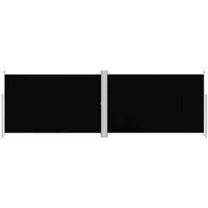 Seitenmarkise Ausziehbar Schwarz 200x600 cm Vidaxl
