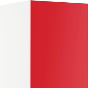 Seitenschrank IMPULS KÜCHEN Turin, Breite 60 cm Schränke Gr. B/H/T: 60 cm x 205,1 cm x 57,9 cm, links, 2 St., rot (rot hochglanz) Seitenschränke