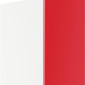 Seitenschrank IMPULS KÜCHEN Turin, Breite 60 cm Schränke Gr. B/H/T: 60 cm x 205,1 cm x 57,9 cm, links, 2 St., rot (rot hochglanz) Seitenschränke