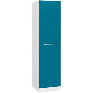 Seitenschrank WIHO KÜCHEN Flexi2 Schränke Gr. B/H/T: 50 cm x 200 cm x 57 cm, blau (front: ozeanblau, korpus: weiß) Seitenschränke