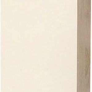 Seitenschrank WIHO KÜCHEN Kiel Schränke Gr. B/H/T: 50 cm x 200 cm x 47 cm, 1 St., beige (front: magnolia, korpus: sonoma eiche) Seitenschränke 50 cm breit