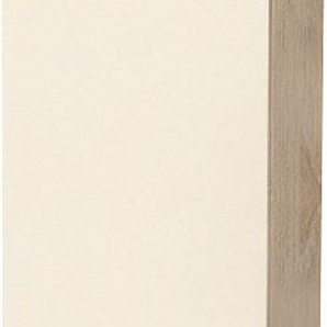 Seitenschrank WIHO KÜCHEN Kiel Schränke Gr. B/H/T: 50 cm x 200 cm x 57 cm, 1 St., beige (front: magnolia, korpus: sonoma eiche) Seitenschränke 50 cm breit, Höhe 200