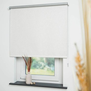 Seitenzugrollo LIEDECO Thermo-Rollo Rollos Gr. 180 cm, 162 cm, beige (leinen) Verdunkelungsrollos Rollo