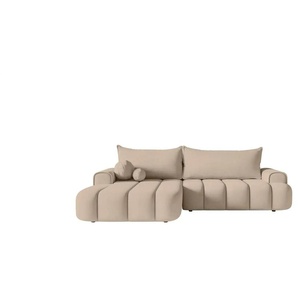 Selsey Ecksofa mit Schlaffunktion Dandelino ¦ beige ¦ Maße (cm): B: 275 H: 80