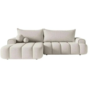Selsey Ecksofa mit Schlaffunktion Dandelino - creme - Materialmix - 275 cm - 80 cm | Möbel Kraft