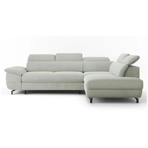 Selsey Ecksofa mit Schlaffunktion Lambo - grau - Materialmix - 268 cm - 98 cm | Möbel Kraft