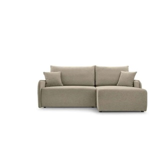 Selsey Ecksofa mit Schlaffunktion Netarro ¦ beige ¦ Maße (cm): B: 198 H: 93
