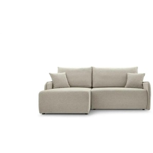 Selsey Ecksofa mit Schlaffunktion Netarro ¦ beige ¦ Maße (cm): B: 198 H: 93