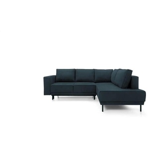 Selsey Ecksofa mit Schlaffunktion Rodario ¦ blau ¦ Maße (cm): B: 247 H: 90