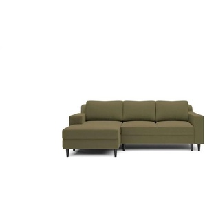 Selsey Ecksofa Nalika - grün - Materialmix - 230 cm - 77 cm | Möbel Kraft