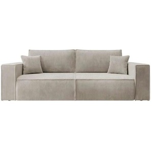Selsey Einzelsofa mit Schlaffunktion Farese ¦ beige ¦ Maße (cm): B: 257 H: 85