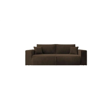 Selsey Einzelsofa mit Schlaffunktion Farese ¦ braun ¦ Maße (cm): B: 257 H: 85