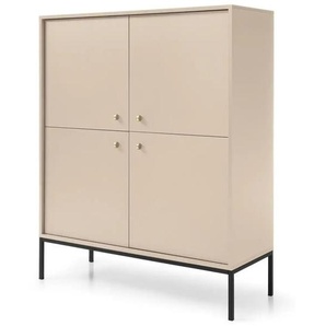 Selsey Highboard   ¦ beige ¦ Maße (cm): B: 103,5 H: 125,5