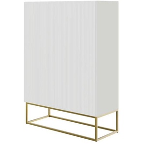 Selsey Highboard - beige - Materialmix - 90 cm - 125 cm | Möbel Kraft